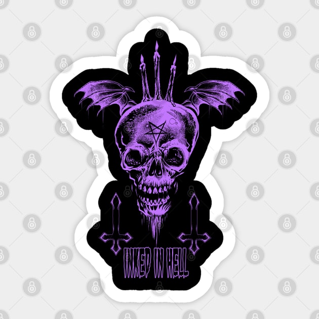 Flying Skull Sticker by wildsidecomix